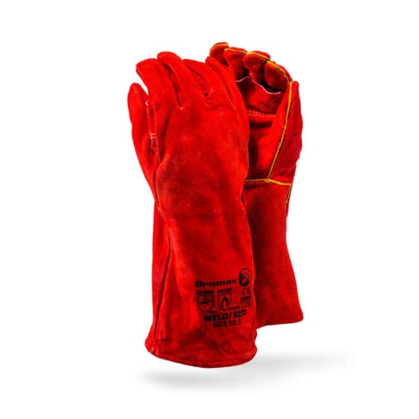 DG-WELD RED Dromex Weld Red Heat Leather Gloves DG-WELD/RED - Image 1
